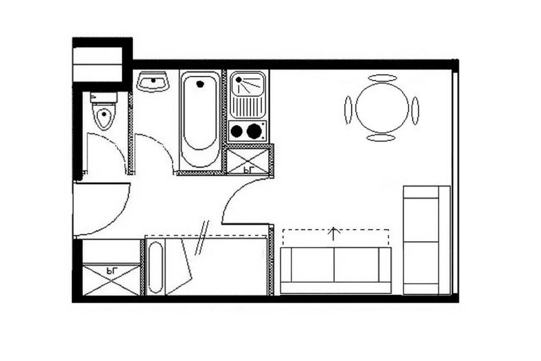 Residence Boedette A - Studio Classique - Depart Et Retour Skis Aux Pieds Mae-3564 Saint-Martin-de-Belleville Extérieur photo